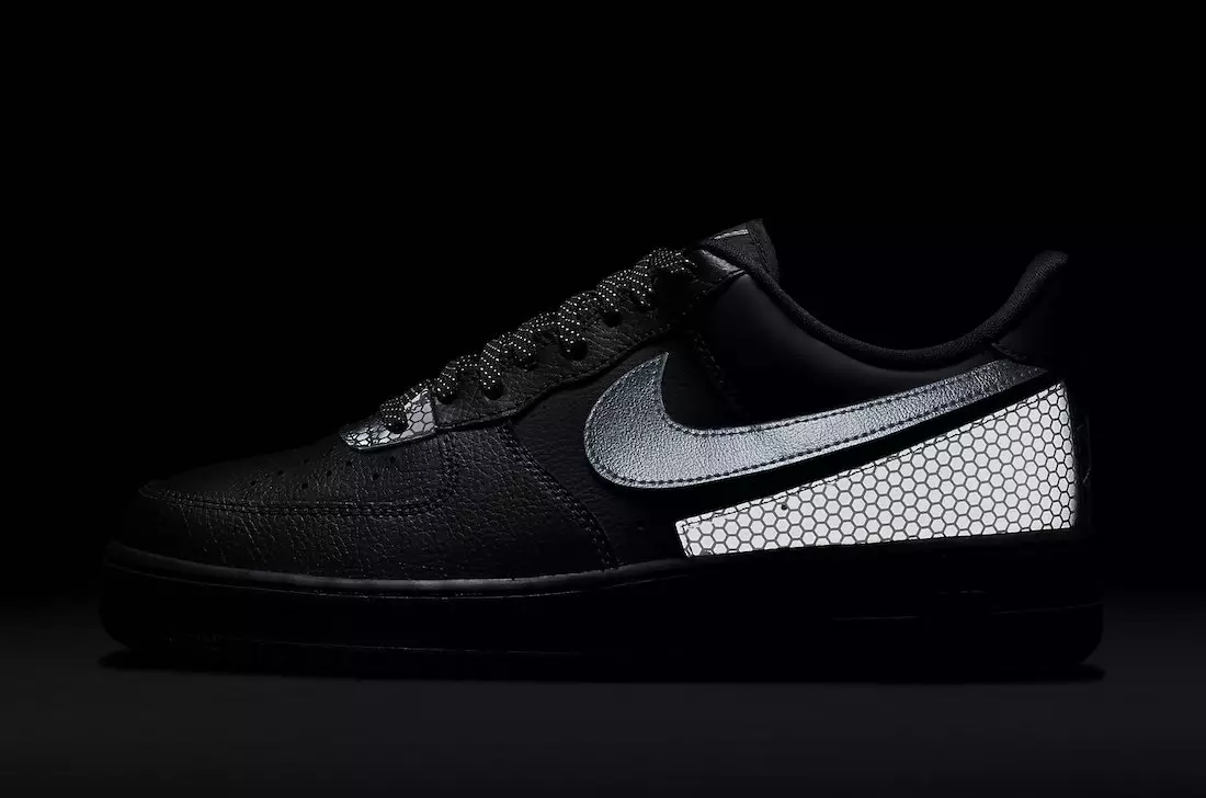 3M Nike Air Force 1 alacsony fekete ezüst CT2299-001 Megjelenés dátuma