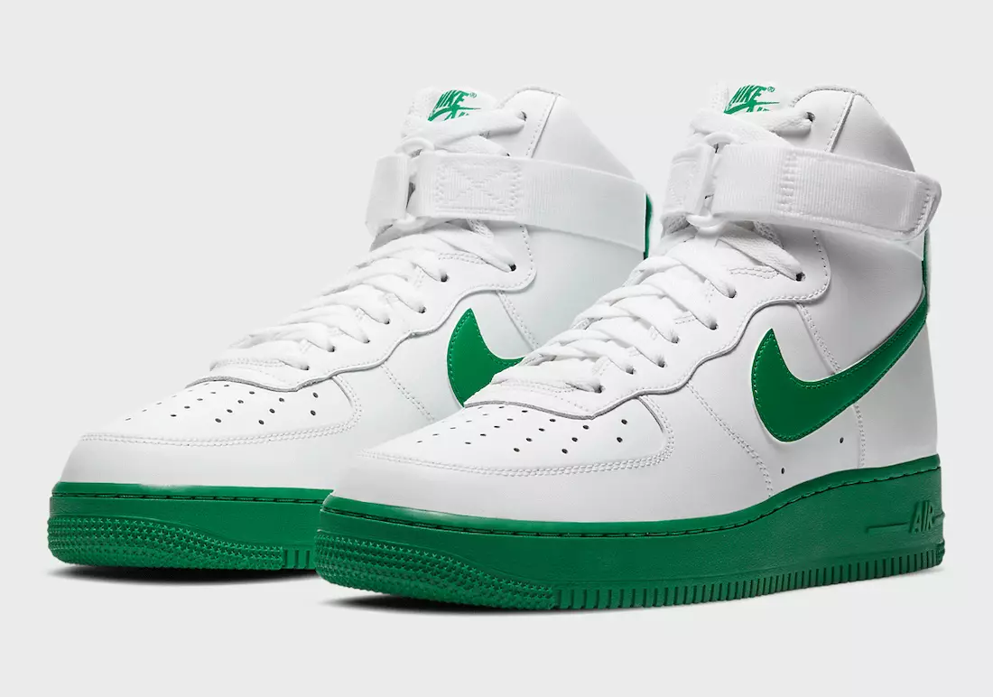 Yaşıl Altlıqlı Nike Air Force 1 Yüksək Buraxılış