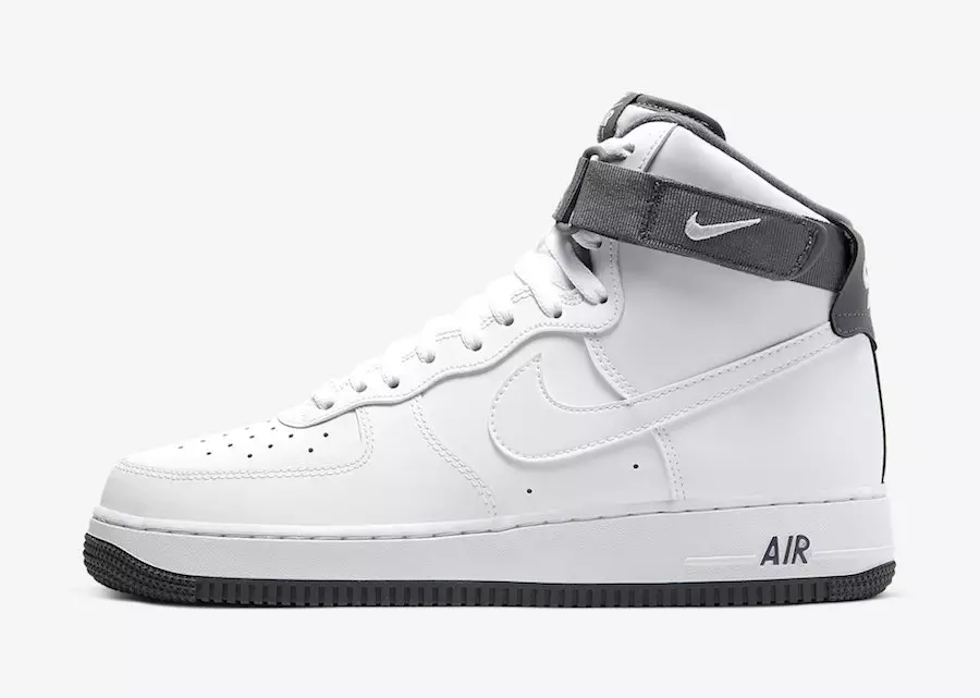 Nike Air Force 1 High White Charcoal CD0910-100 Tarikh Tayangan