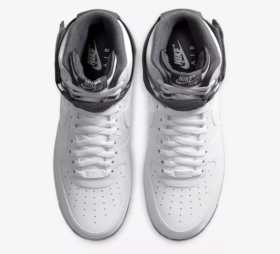 Nike Air Force 1 High White Charcoal CD0910-100 Tarikh Tayangan