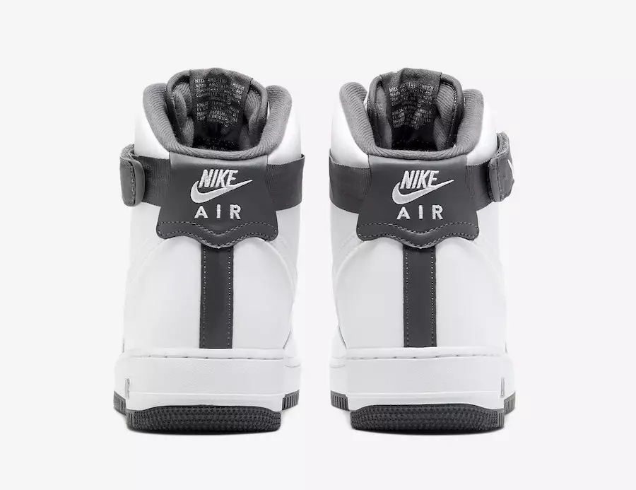 Nike Air Force 1 High White Charcoal CD0910-100 Data de llançament