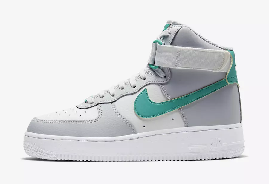 Nike Air Force 1 High Grey Sumu Neptune Green 334031-015 Julkaisupäivä