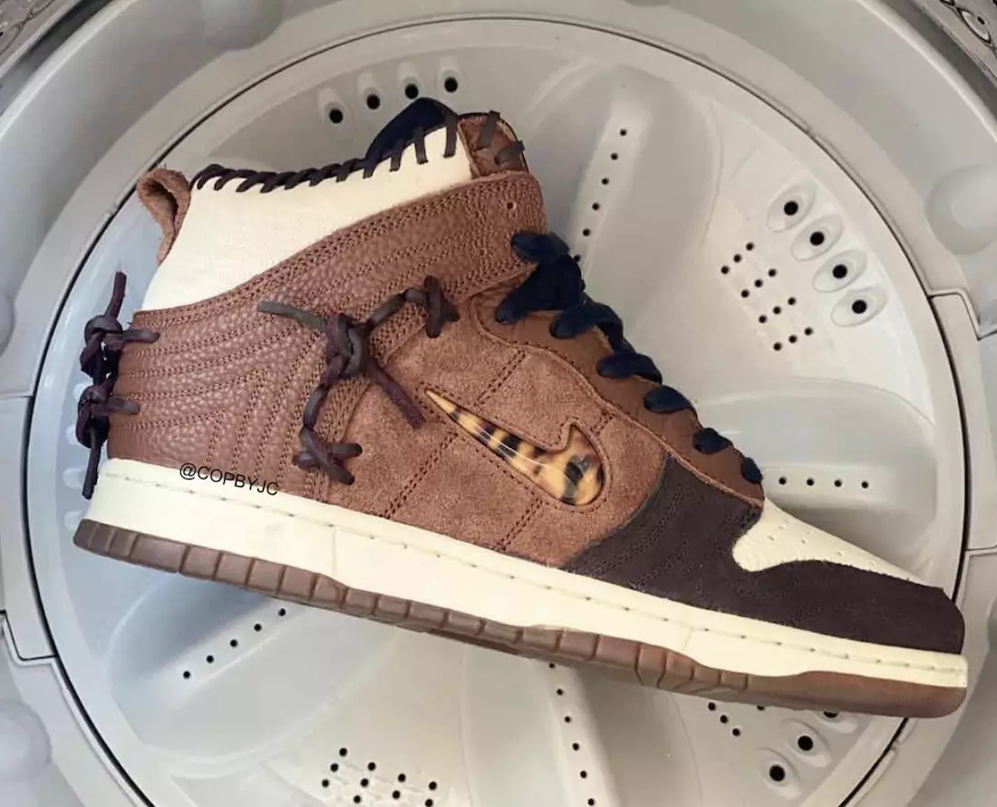 Bodega Nike Dunk High Fauna Brown Rustic Velvet Brown Multi-Rang CZ8125-200 Санаи озод