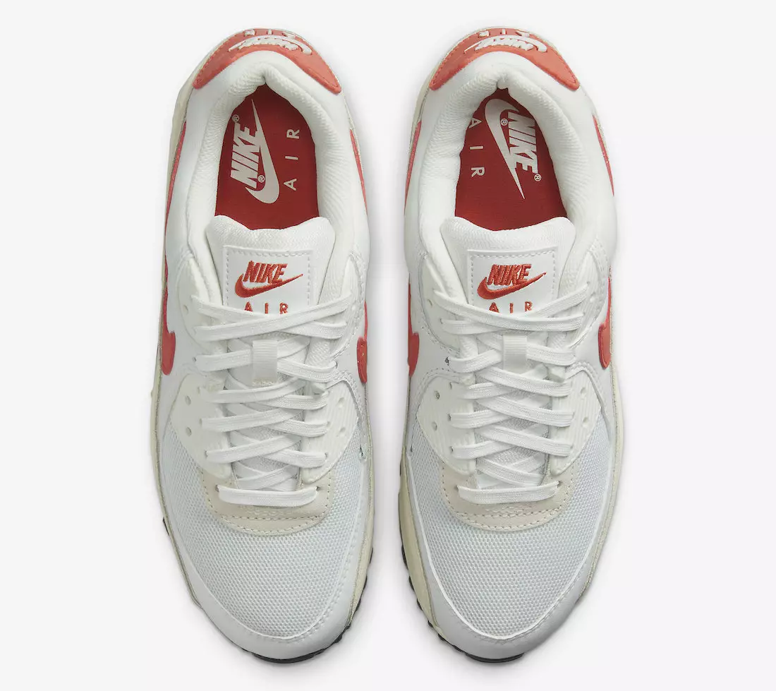 Nike Air Max 90 טעקסאַס לאָנגהאָרנס DM8265-100 מעלדונג טאָג