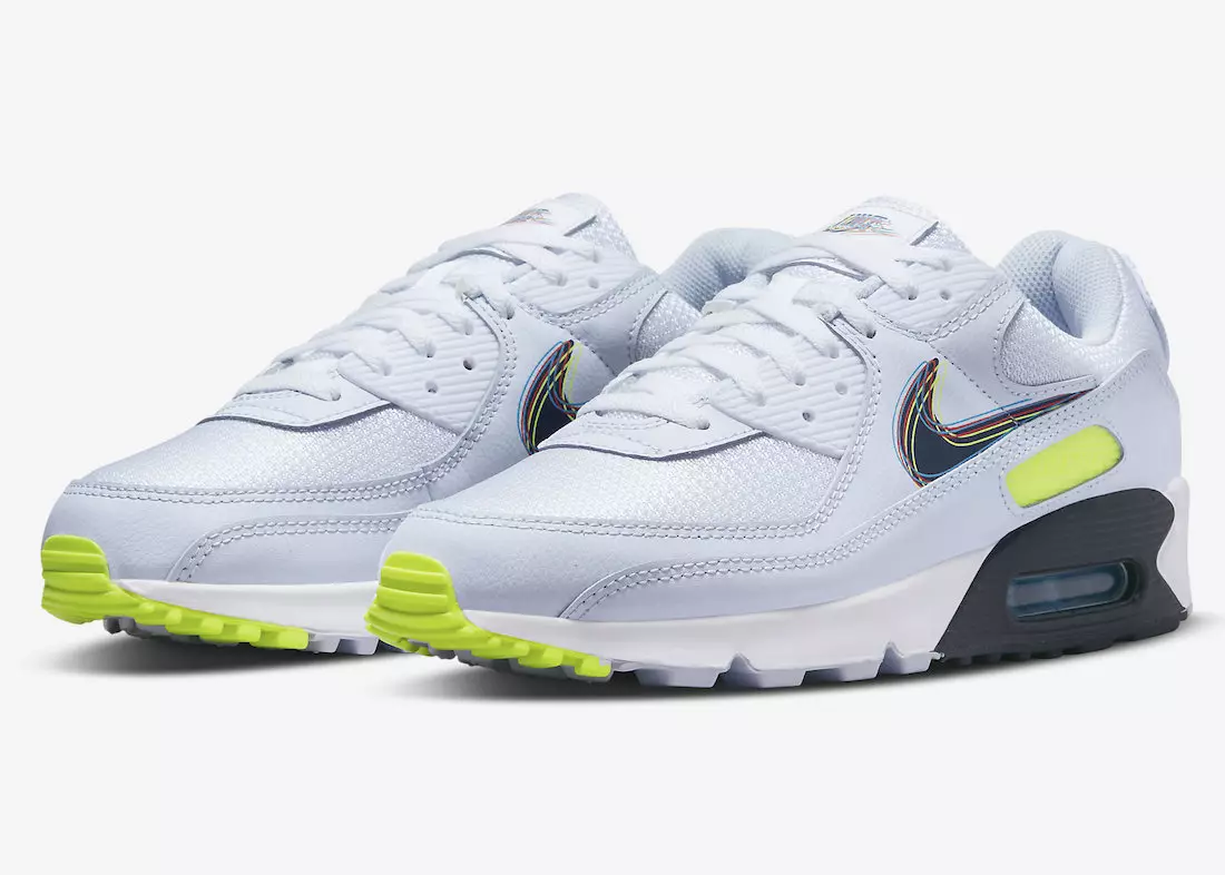 تضيف Nike Swooses بنمط ثلاثي الأبعاد إلى حذاء Air Max 90