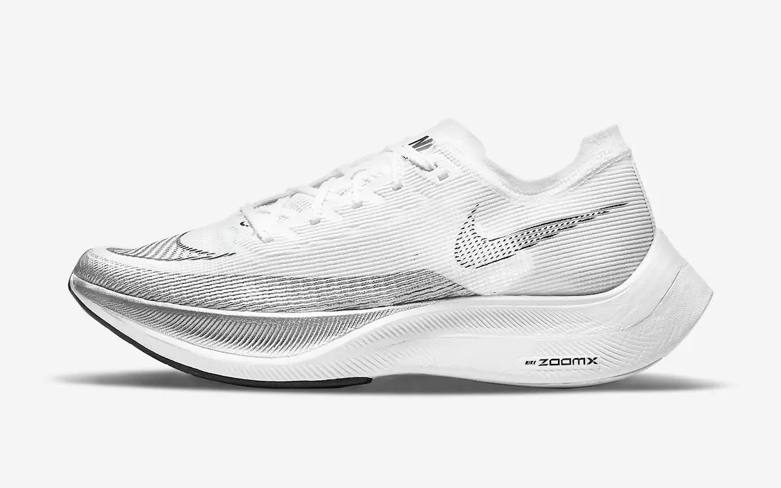 Nike ZoomX VaporFly NEXT 2 ווייַס שווארצע CU4111-100 מעלדונג טאָג