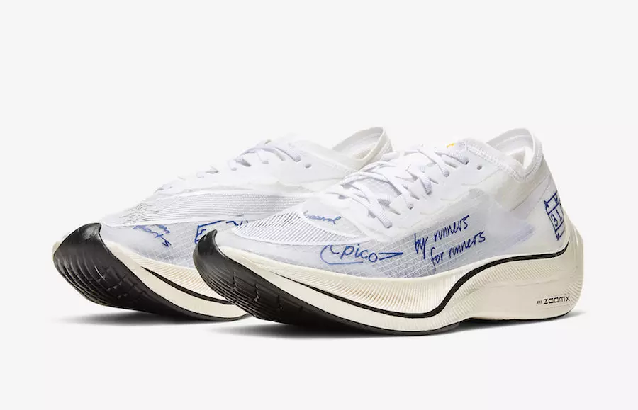 Nike ZoomX Vaporfly Next BRS Blue Ribbon Sports CU4844-100 Dáta Eisiúna