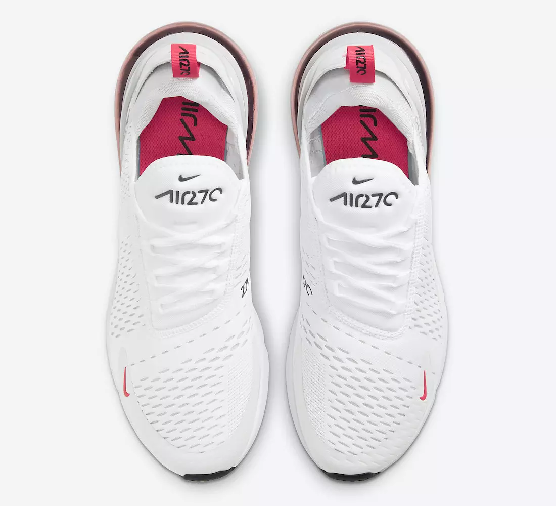 Nike Air Max 270 White Laser Fuchsia DD7120-100 izlaišanas datums