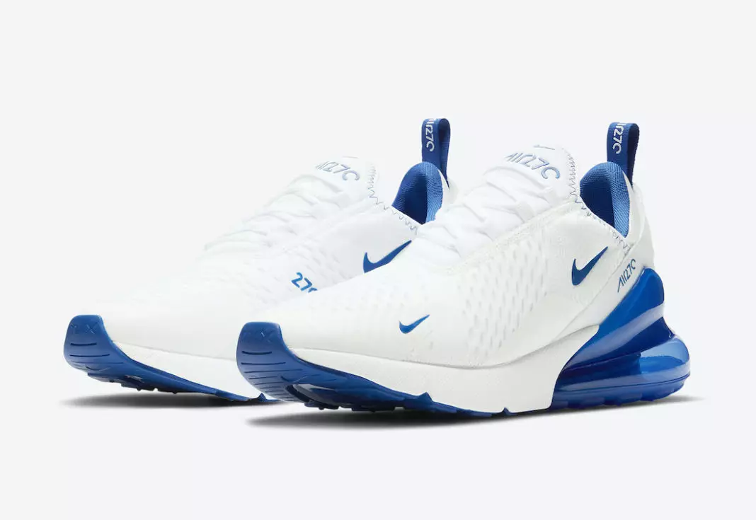 Nike Air Max 270 ақ көк DH0268-100 Шығарылған күні