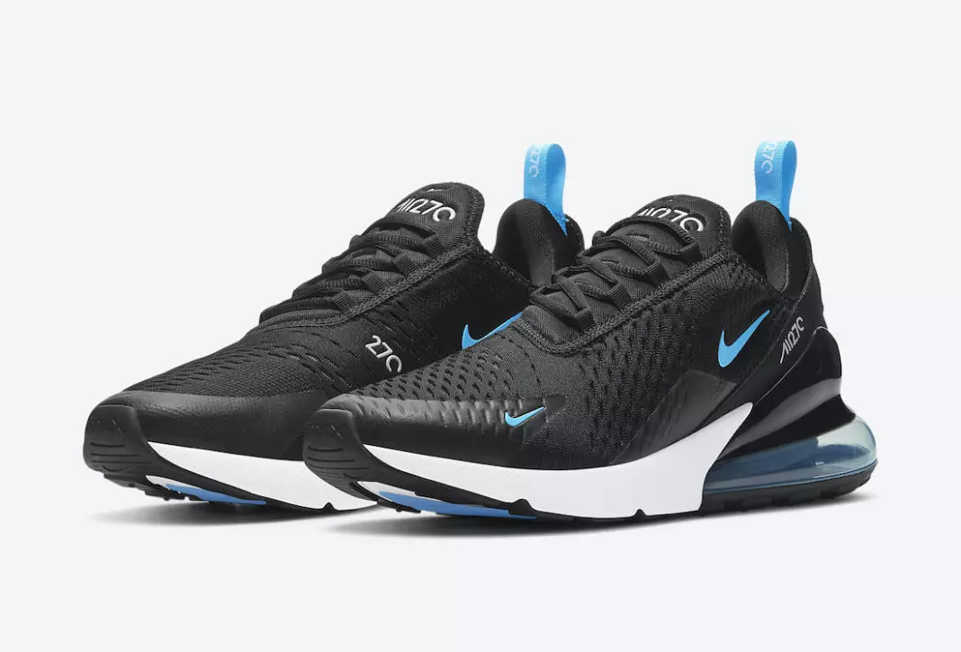 Nike Air Max 270 Black University Blue DD7120-001 Թողարկման ամսաթիվ