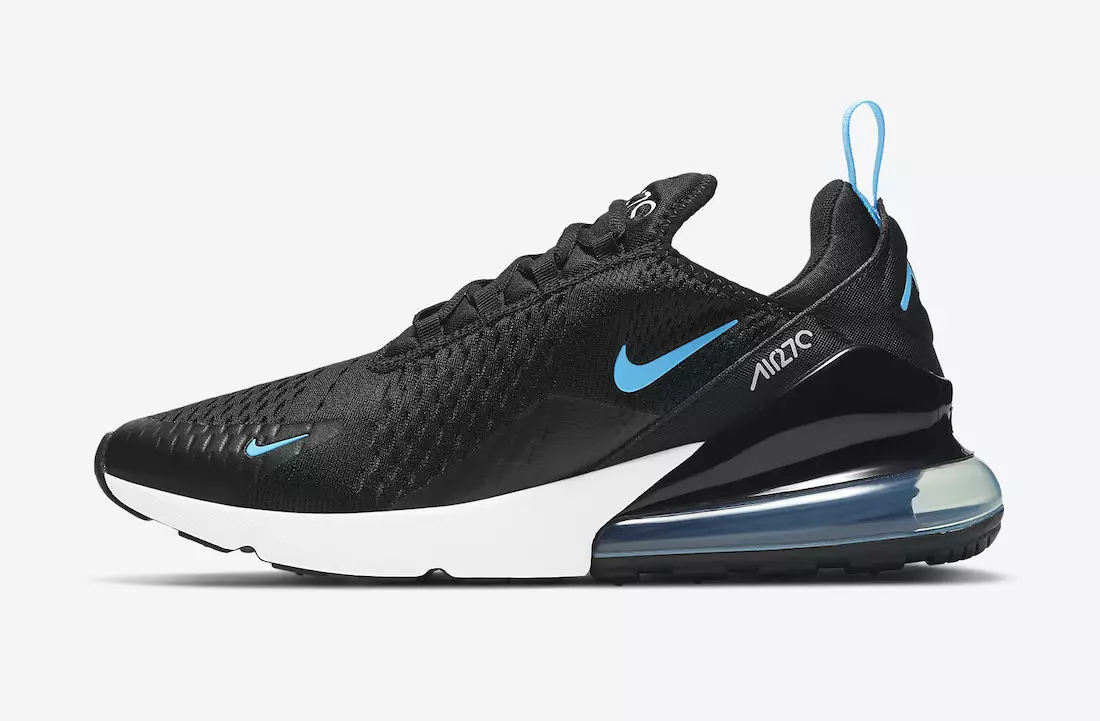 Nike Air Max 270 Black University Blue DD7120-001 Utgivningsdatum