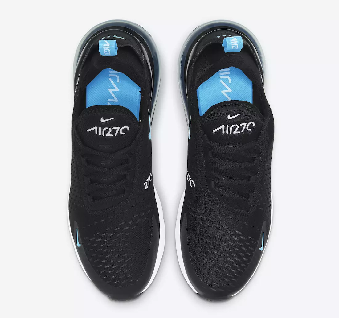 Nike Air Max 270 Black University Blue DD7120-001 Чыгарылган күнү