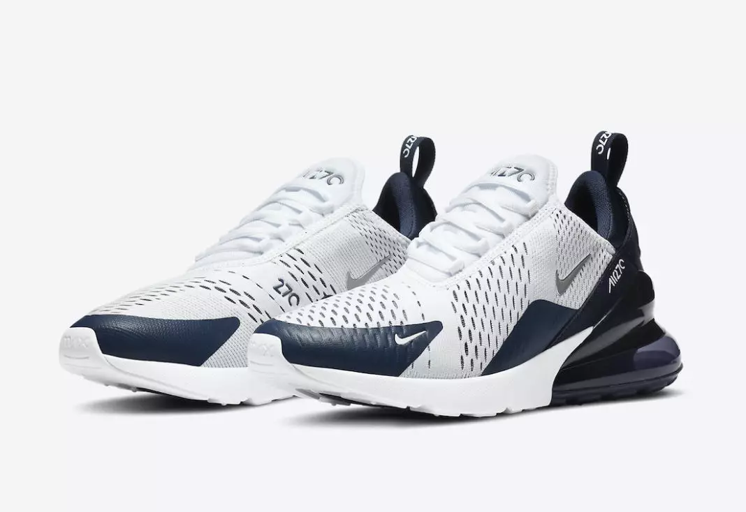 Nike Air Max 270 White Midnight Navy DH0613-100 გამოშვების თარიღი