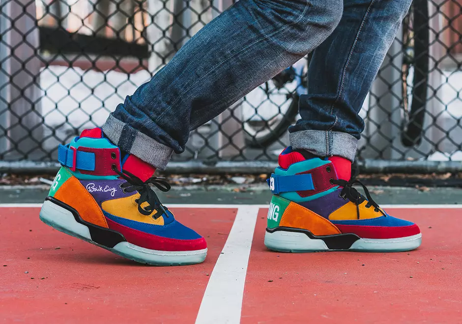 Ewing Athletics אפריל 2017 קולקציית רטרו Ewing 33 Hi What The Multicolor