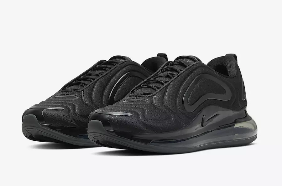 Nike Air Max 720 de malla de jersei negre