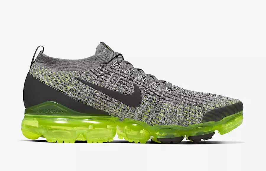 Nike Air VaporMax Flyknit 3 Gray Volt AJ6900-009 Թողարկման ամսաթիվ