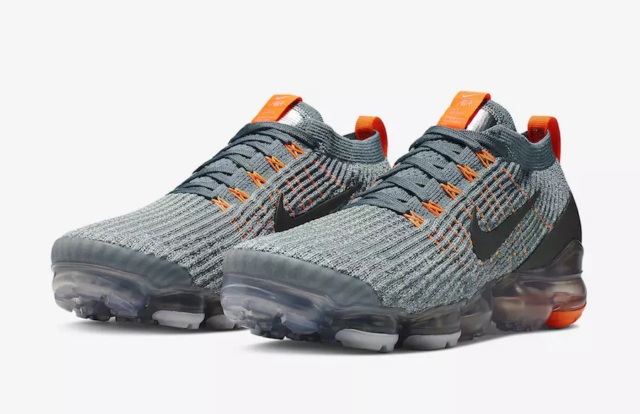 Një Nike Air VaporMax 3.0 e ardhshme blu-gri dhe portokalli