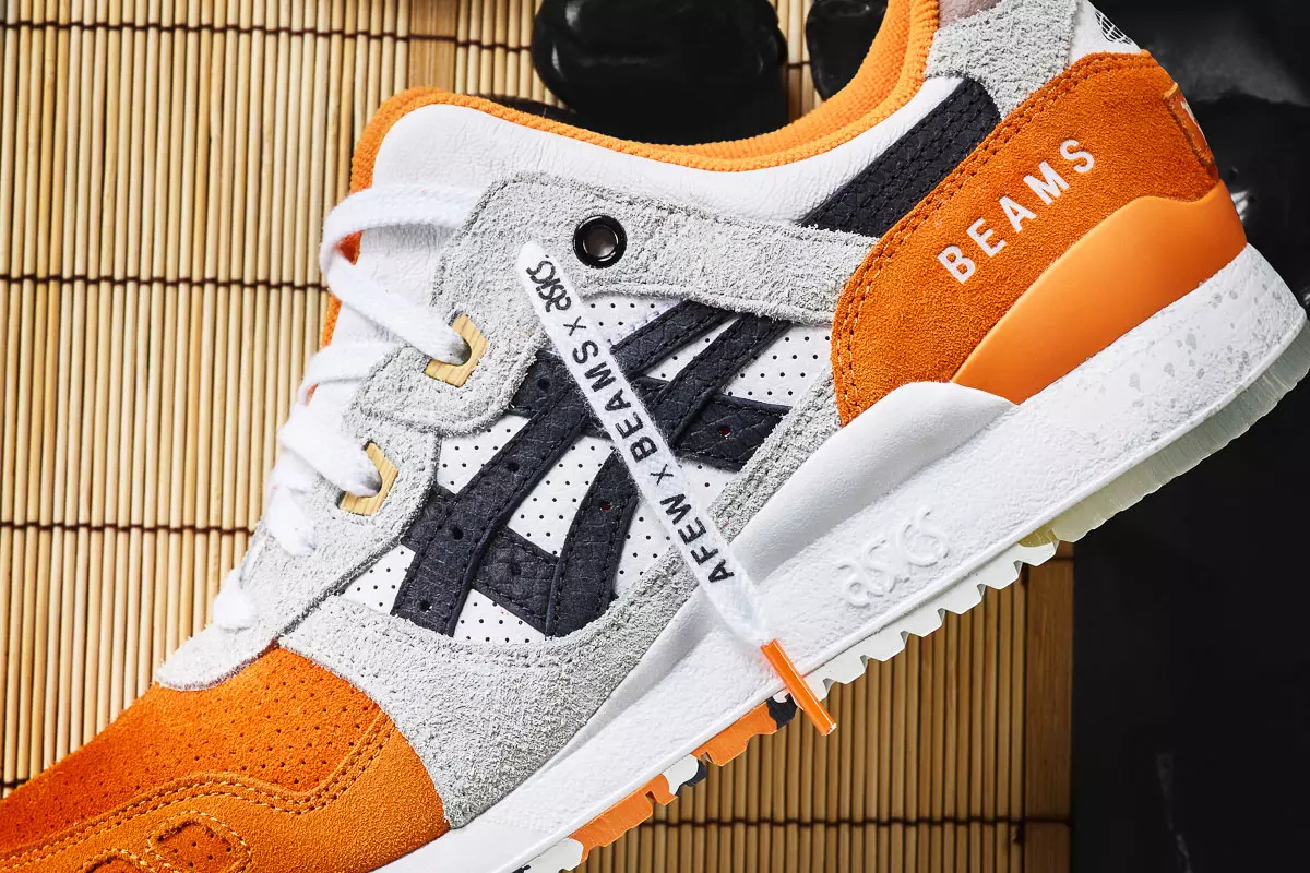 Afew x BEAMS x ASICS Gel Lyte III Orange Koi Väljalaskekuupäev