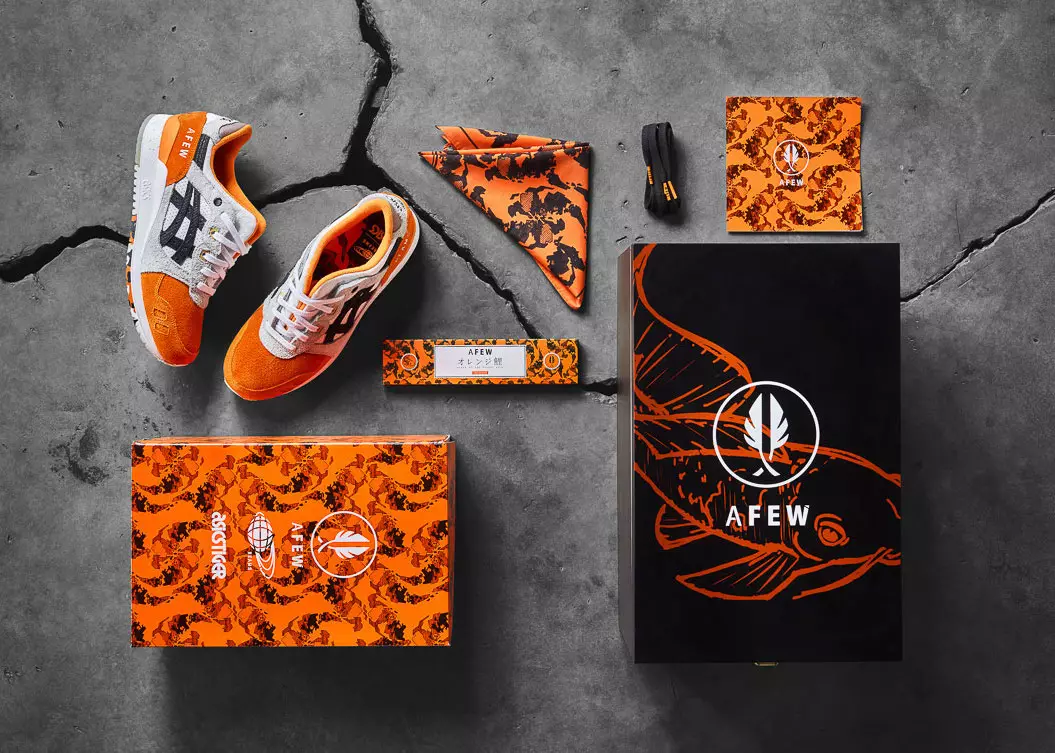 Afew x BEAMS x ASICS Gel Lyte III „Orange Koi“ už čoskoro 3674_10