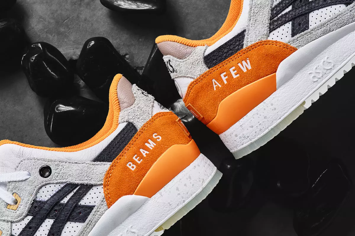 Afew x BEAMS x ASICS Gel Lyte III Orange Koi Dáta Eisiúna