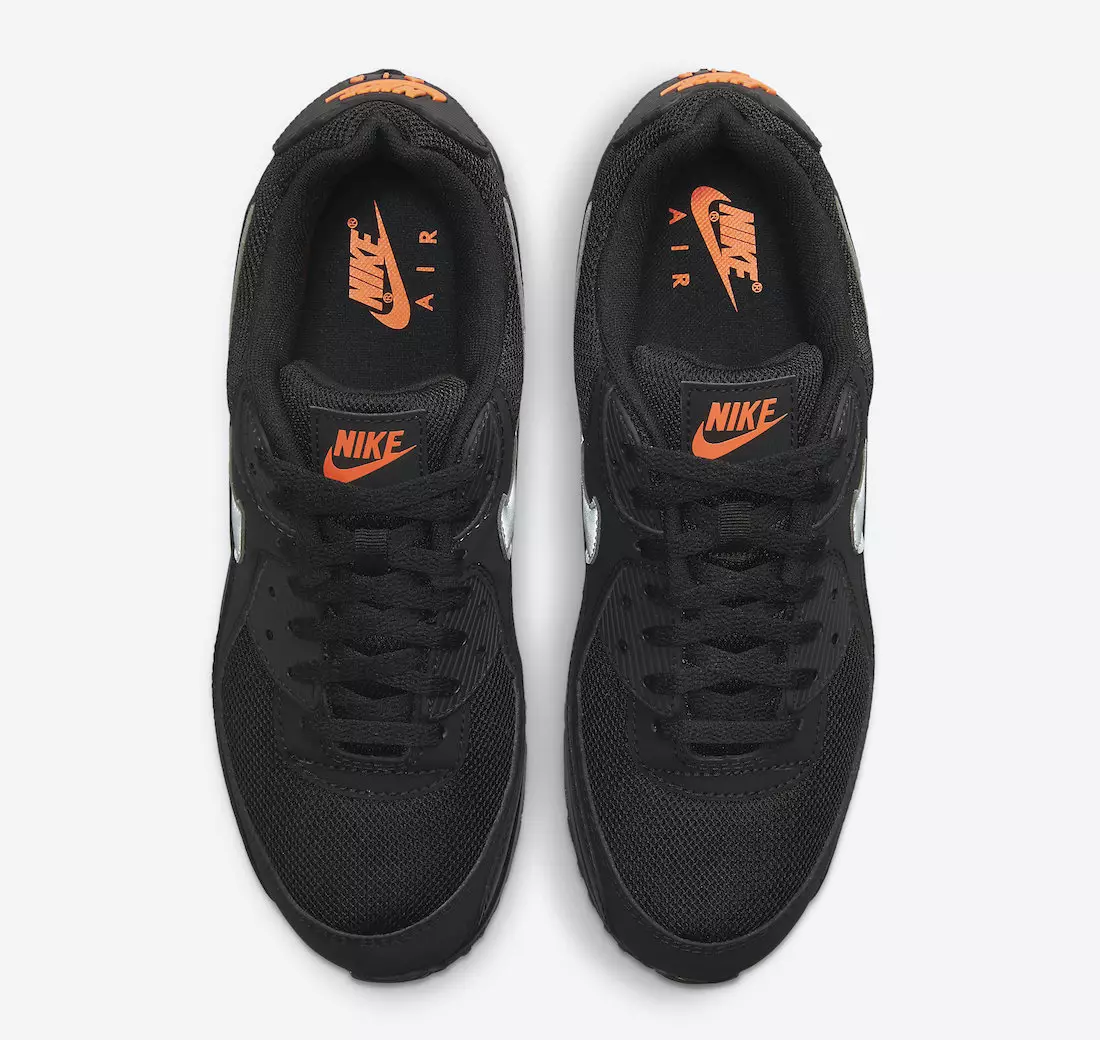 Nike Air Max 90 Black Orange DJ6881-001 Megjelenés dátuma