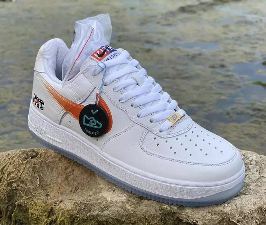 Kith Nike Air Force 1 NYC Bílá Rush Modrá Bílá Brilantní Oranžová CZ7928-100 Datum vydání