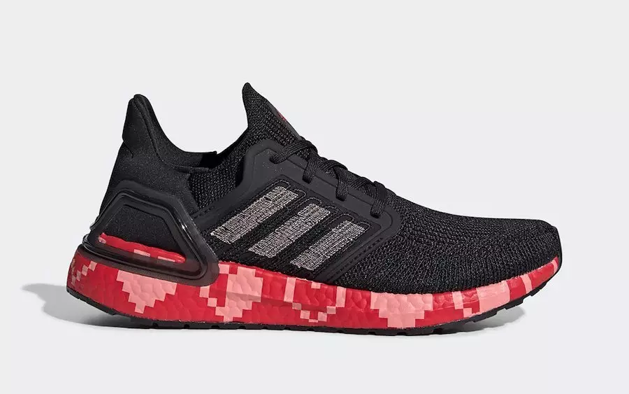 adidas Ultra Boost 2020 lëshohet me zemra grafike 8-bit për ditën e Shën Valentinit