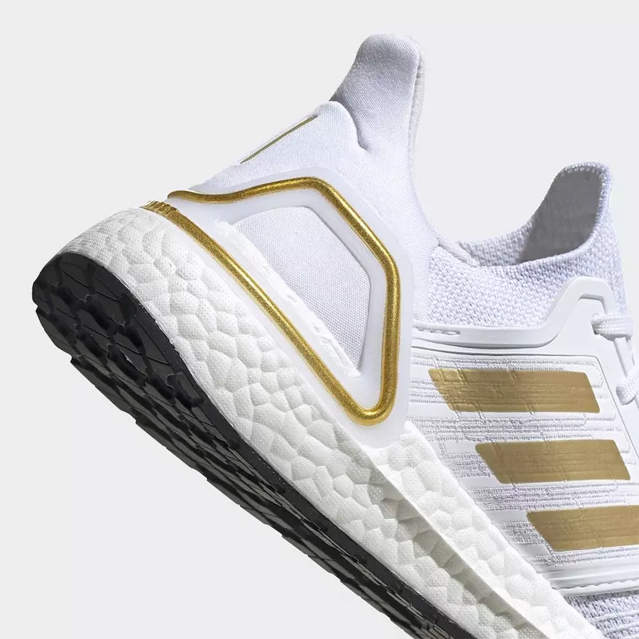 adidas Ultra Boost 2020 זהב לבן EG0727 תאריך שחרור