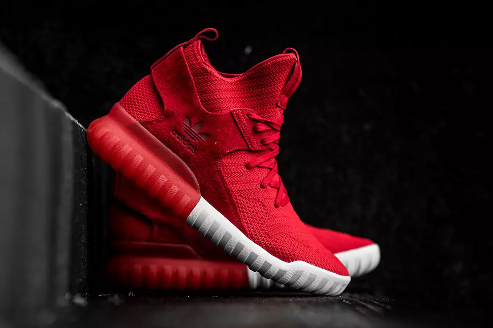 adidas Tubular X Primeknit ალისფერი წითელი