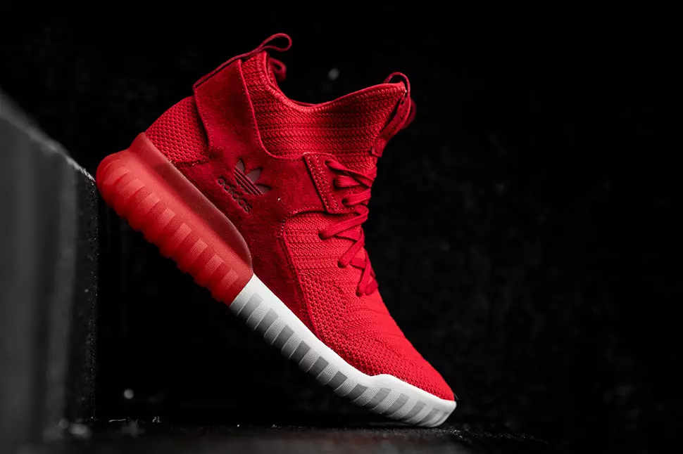 adidas Tubular X Primeknit ალისფერი წითელი