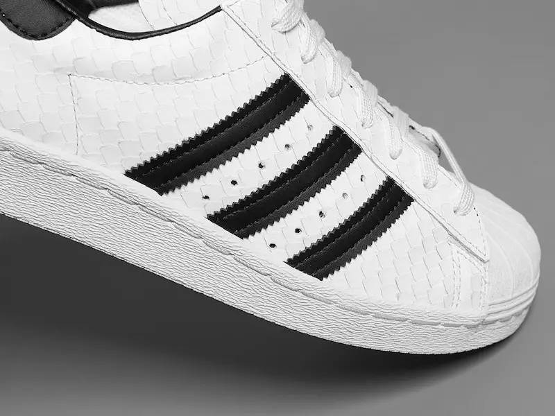 Белыя чорныя шалі Adidas Superstar 80s