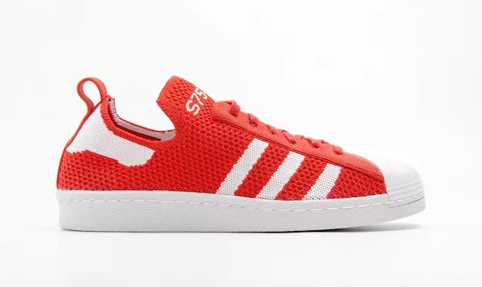 Adidas Superstar 80s Primeknit Red White