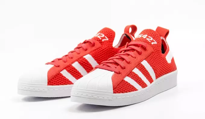 adidas Superstar 80s Primeknit Црвено Бело