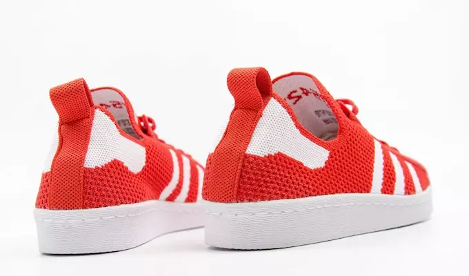 adidas Superstar 80s Primeknit Vermelho Branco