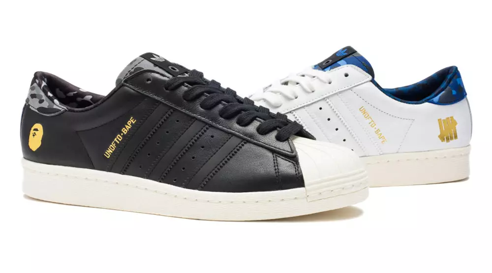 BAPE жеңілмеген adidas Superstars