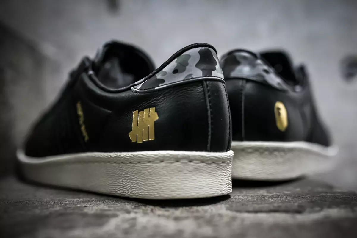 Consorțiul adidas BAPE UNDTFD Superstar anii 80