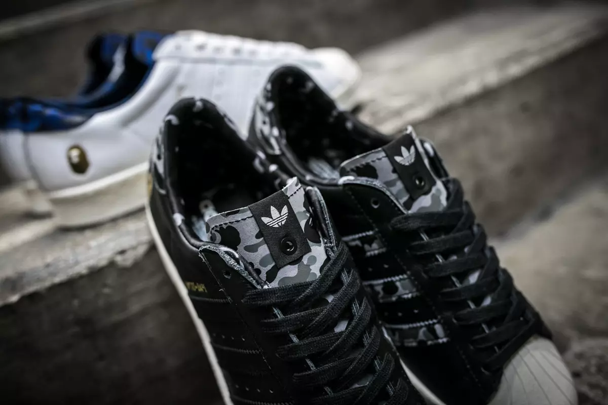 Consorțiul adidas BAPE UNDTFD Superstar anii 80