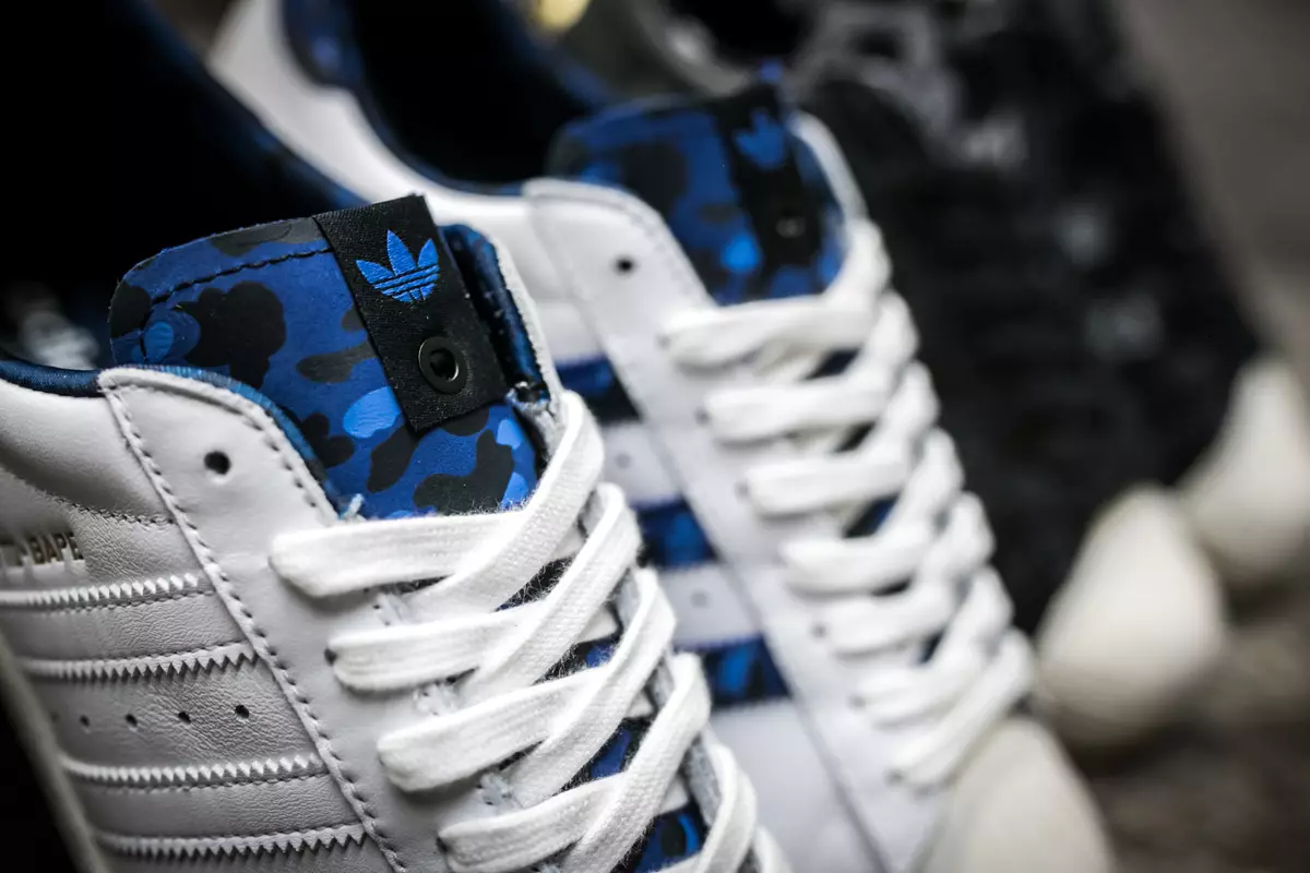 Consorțiul adidas BAPE UNDTFD Superstar anii 80