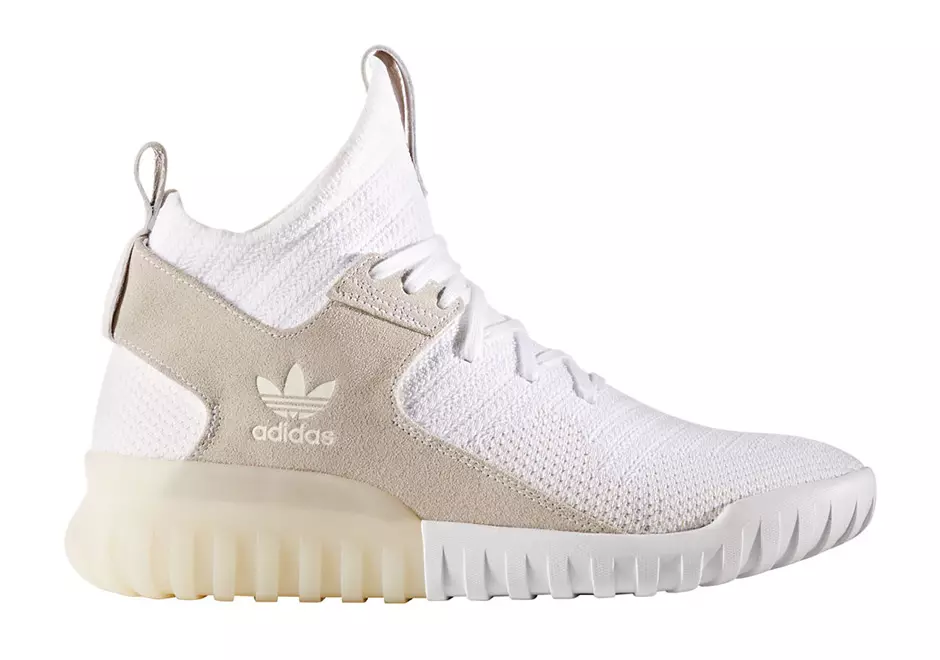 adidas Tubular X Primeknit Wit Tan