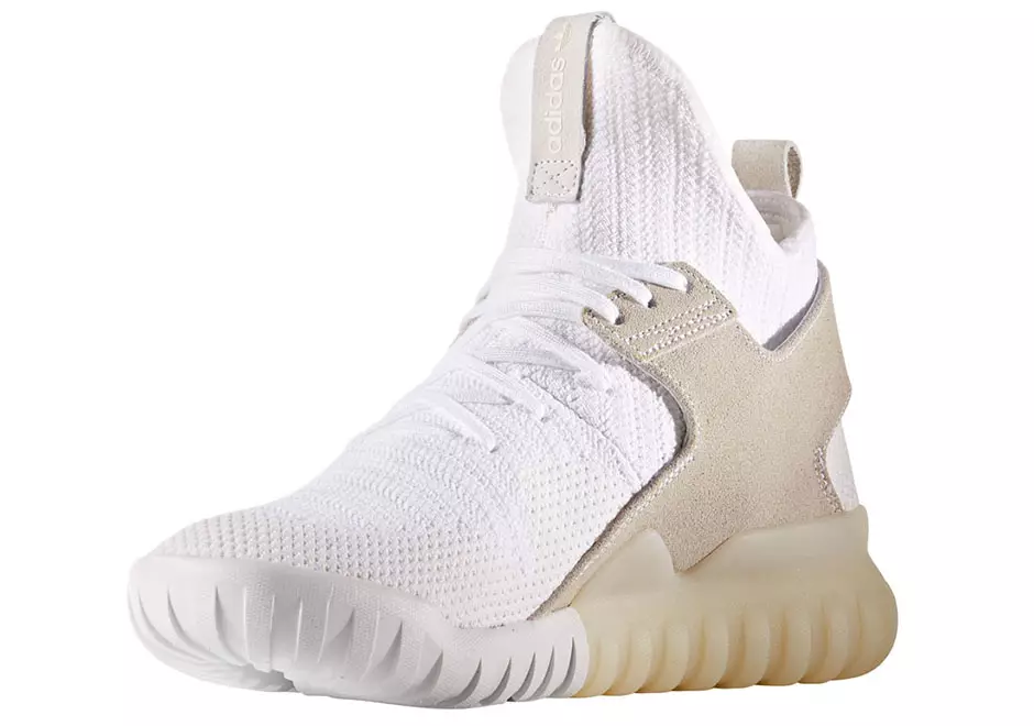 adidas Tubular X Primeknit Weiß Hellbraun