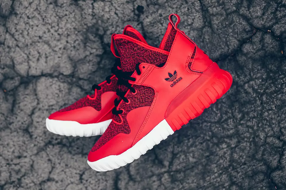 adidas Tubular X Merah Hitam Putih