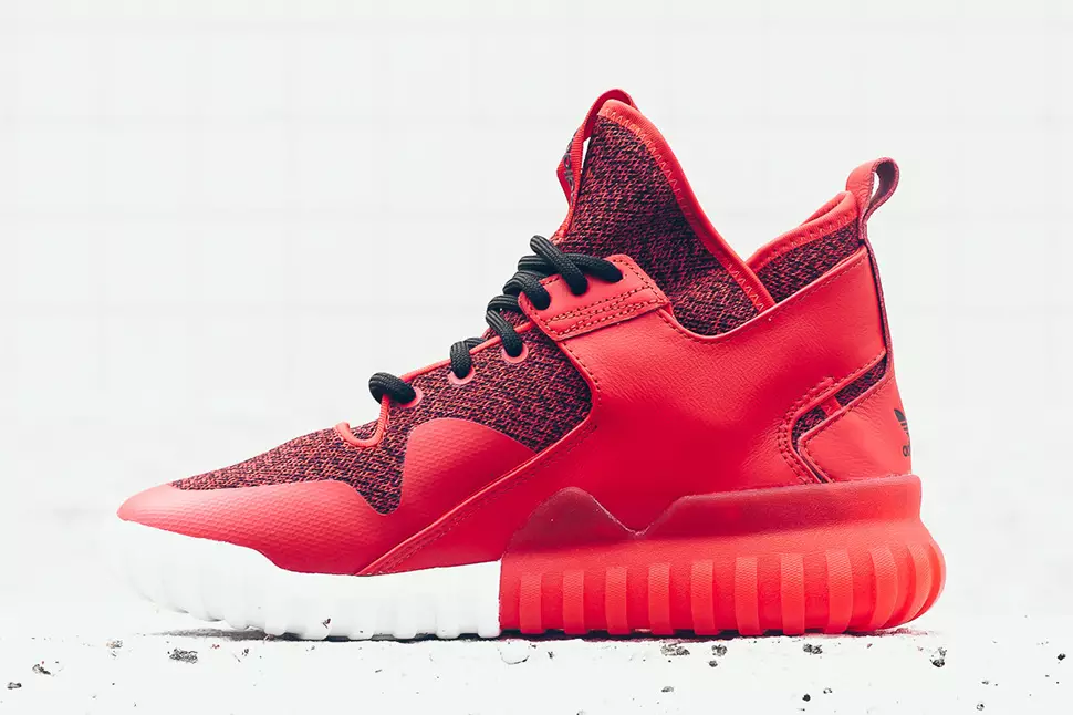 adidas Tubular X Rood Zwart Wit