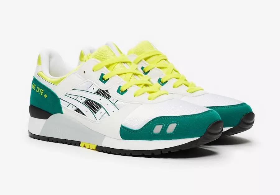 ASICS Gel Lyte III OG White Yellow Green Дата на издаване