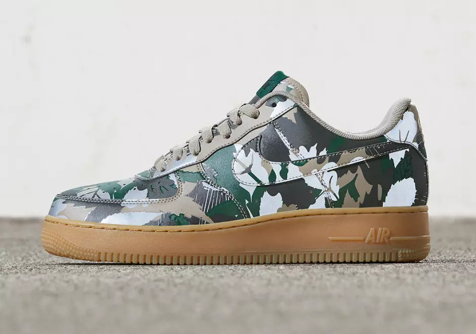 Pacote refletivo camuflado baixo Nike Air Force 1