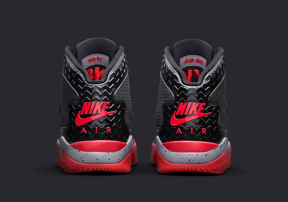 Jordan Air Spike 40 Hitam Api Merah