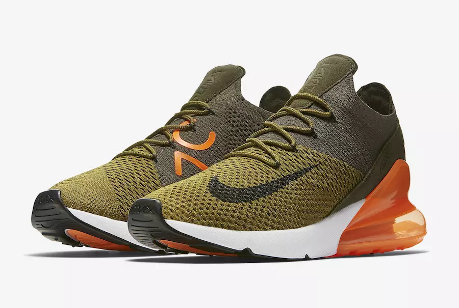 Nike Air Max 270 Flyknit Żebbuġ Oranġjo AO1023-301