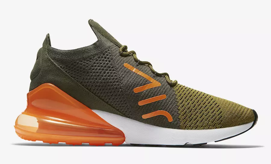 Nike Air Max 270 Flyknit ზეთისხილის ნარინჯისფერი AO1023-301