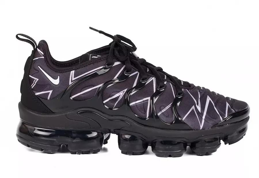 Nike Air VaporMax Plus ब्लैक व्हाइट ज़िग-ज़ैग AJ6312-001