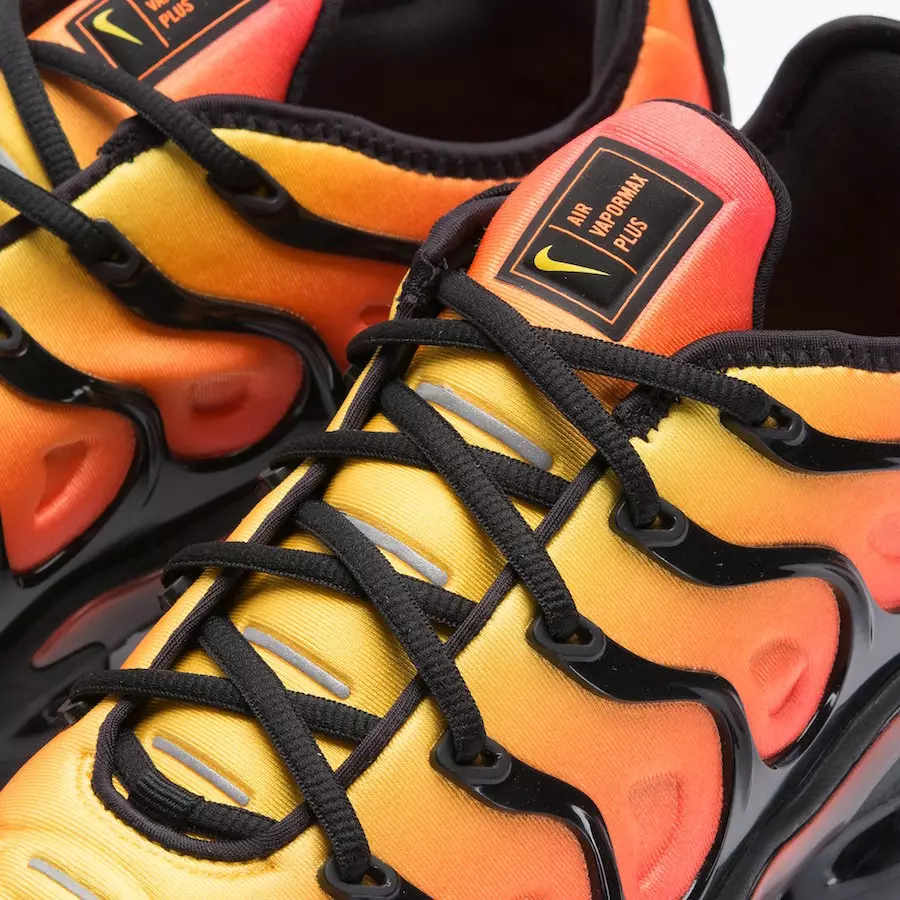 Nike VaporMax Plus Sunset Black Total Orange väljalaskekuupäev