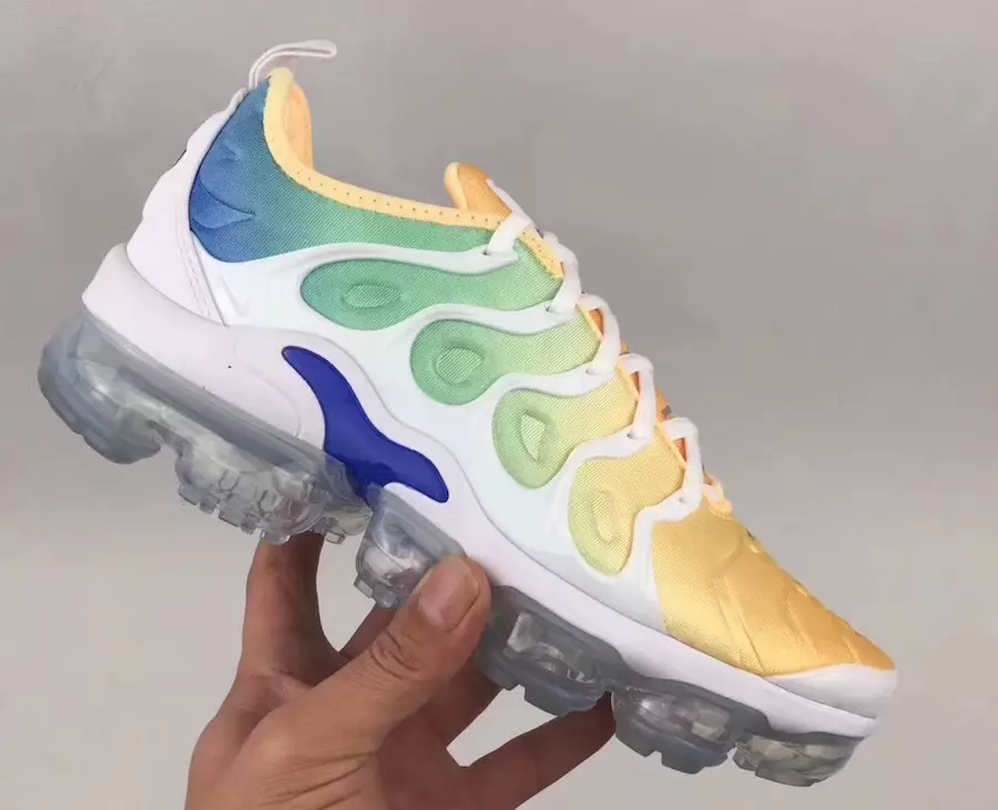 Nike Air VaporMax Plus Gradient Keltainen Vihreä Sininen